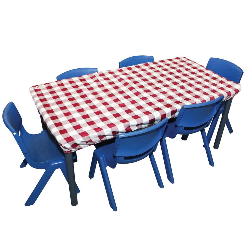 Silly Billyz Rectangle Gingham Tablecloth with PRF (Red)