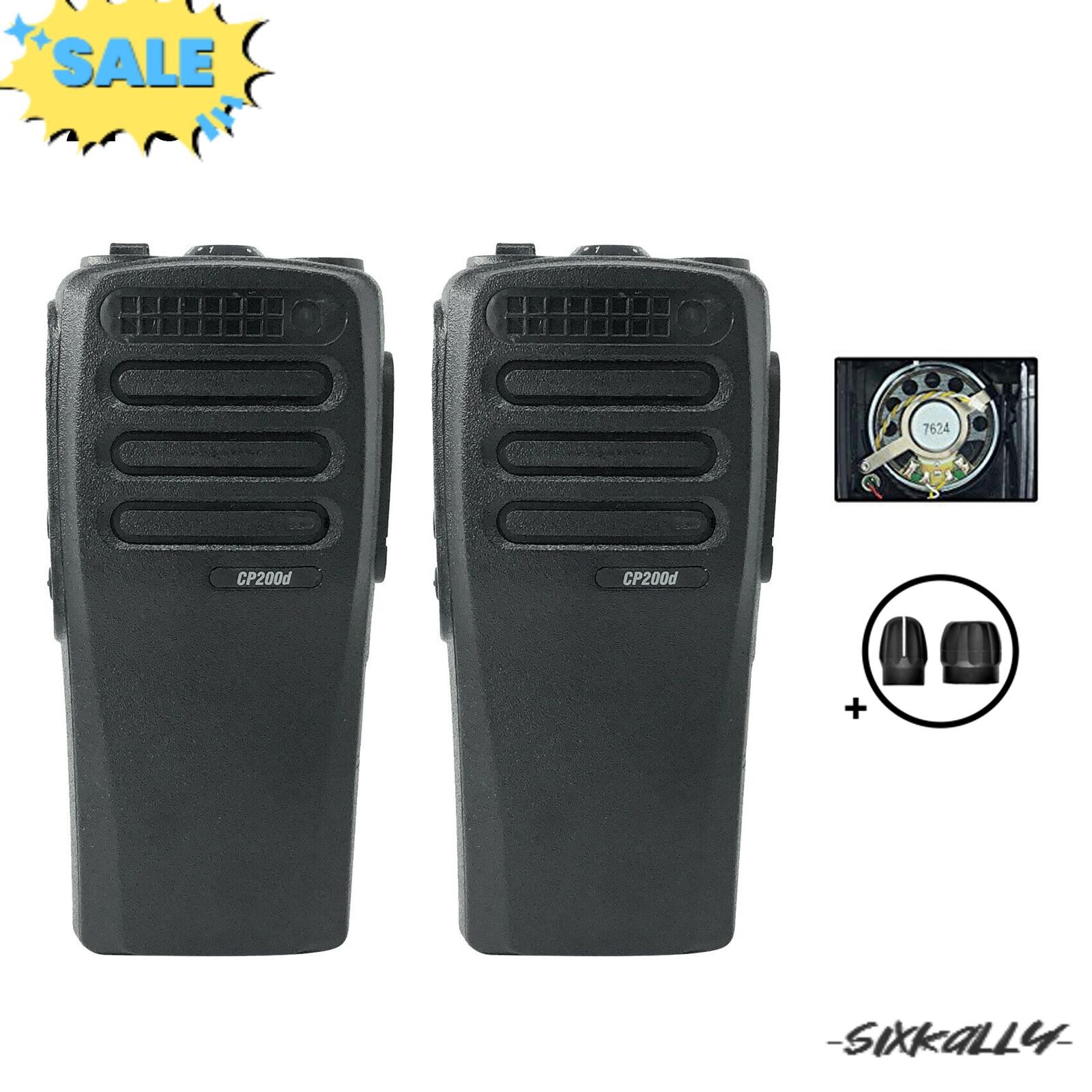 2x  Replacement Housing Front Case Cover for CP200D Radio with Mic