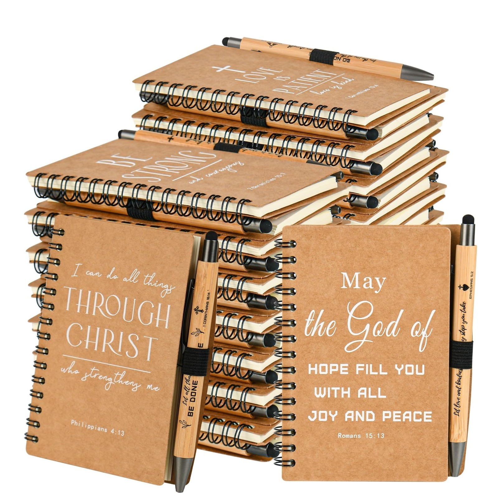 INSADA Christian Prayer Journal Spiral Notebooks Bulk with Pens - Small Lined...