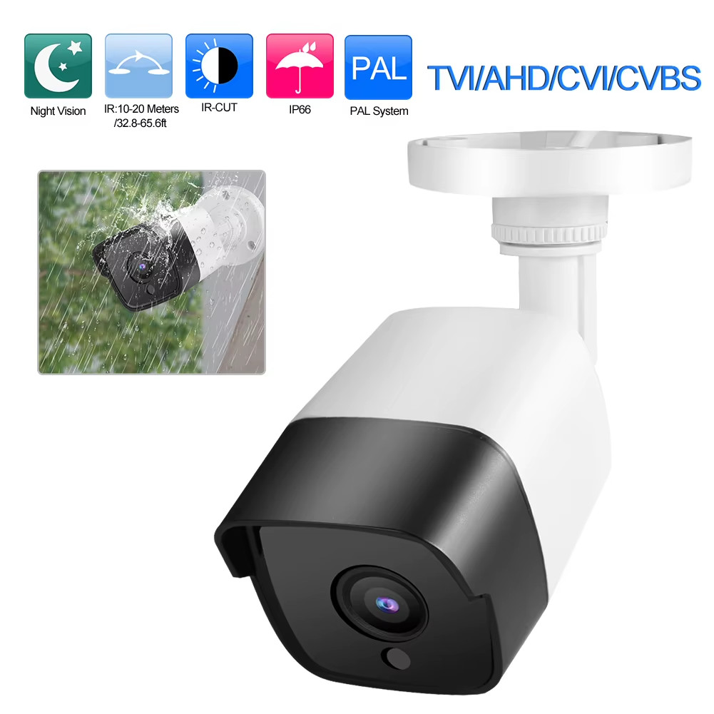 TVI/AHD/CVI/CVBS Outdoor IP66 CCTV Night Vision Analog Bullet Security Camera Pl
