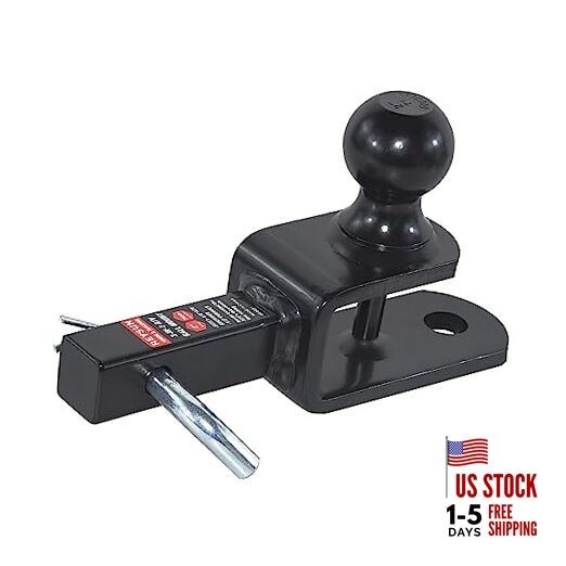 864031 3 in 1 ATV/UTV Trailer Hitch Towing Ball Mount with 2 1-1/4" Receiver