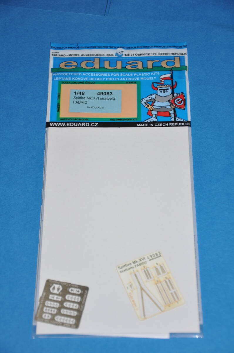 Eduard 1/48 British Army Spitfire Mk.XVI seat belt etching parts Eduard 49083 Sp
