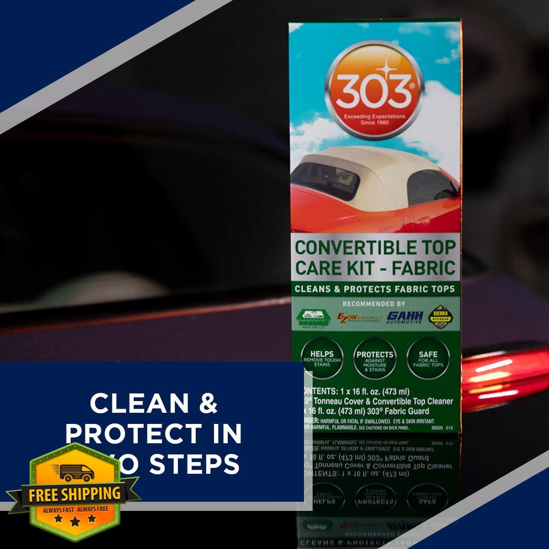 303 Products Convertible Top Care Kit Cleaner Fabric Guard 32 fl oz