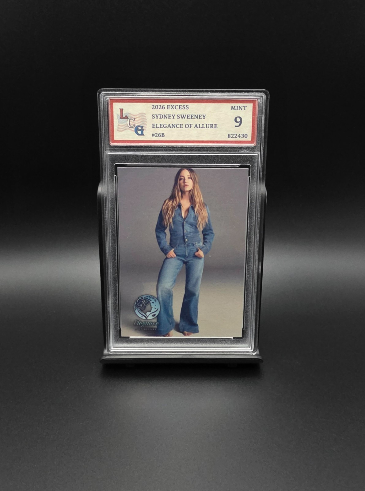 Sydney Sweeney #26B (2025) eXcess Elegance - Graded 9 [Custom ACEO Art] MINT