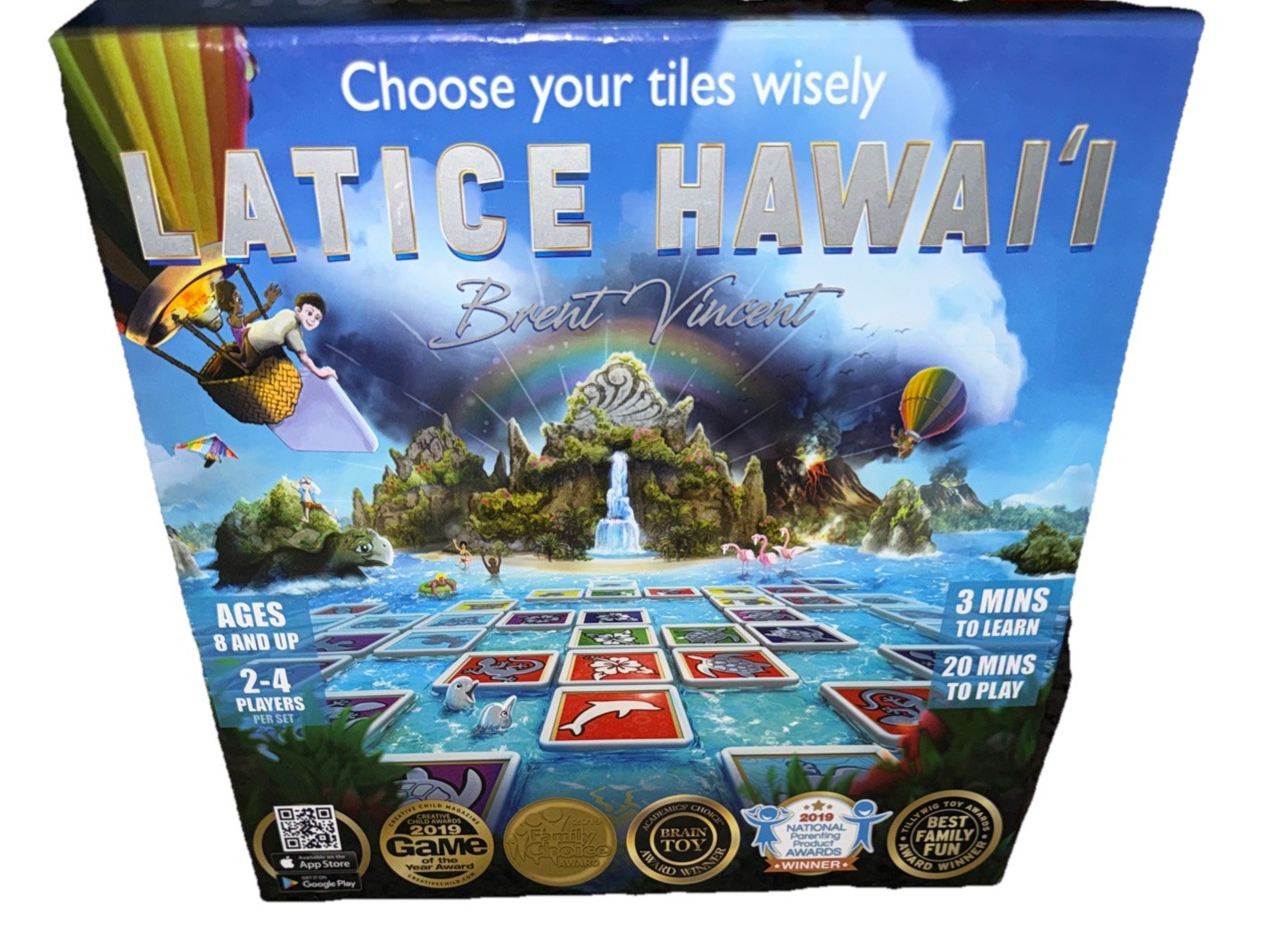 Latice Hawaii Board Game Brent Vincent Adacio 2019 Complete Excellent Condition