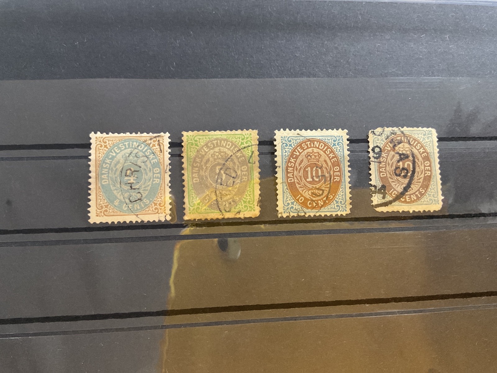 Danish west indies 1873 - 1876 used stamps B3359