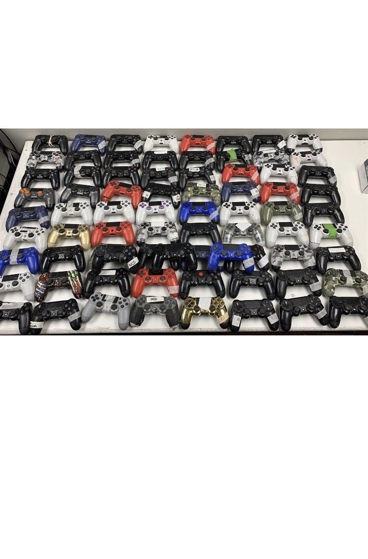 Bulk Lot 75 Sony Wieeless Controllers Broken For Parts Dualshock