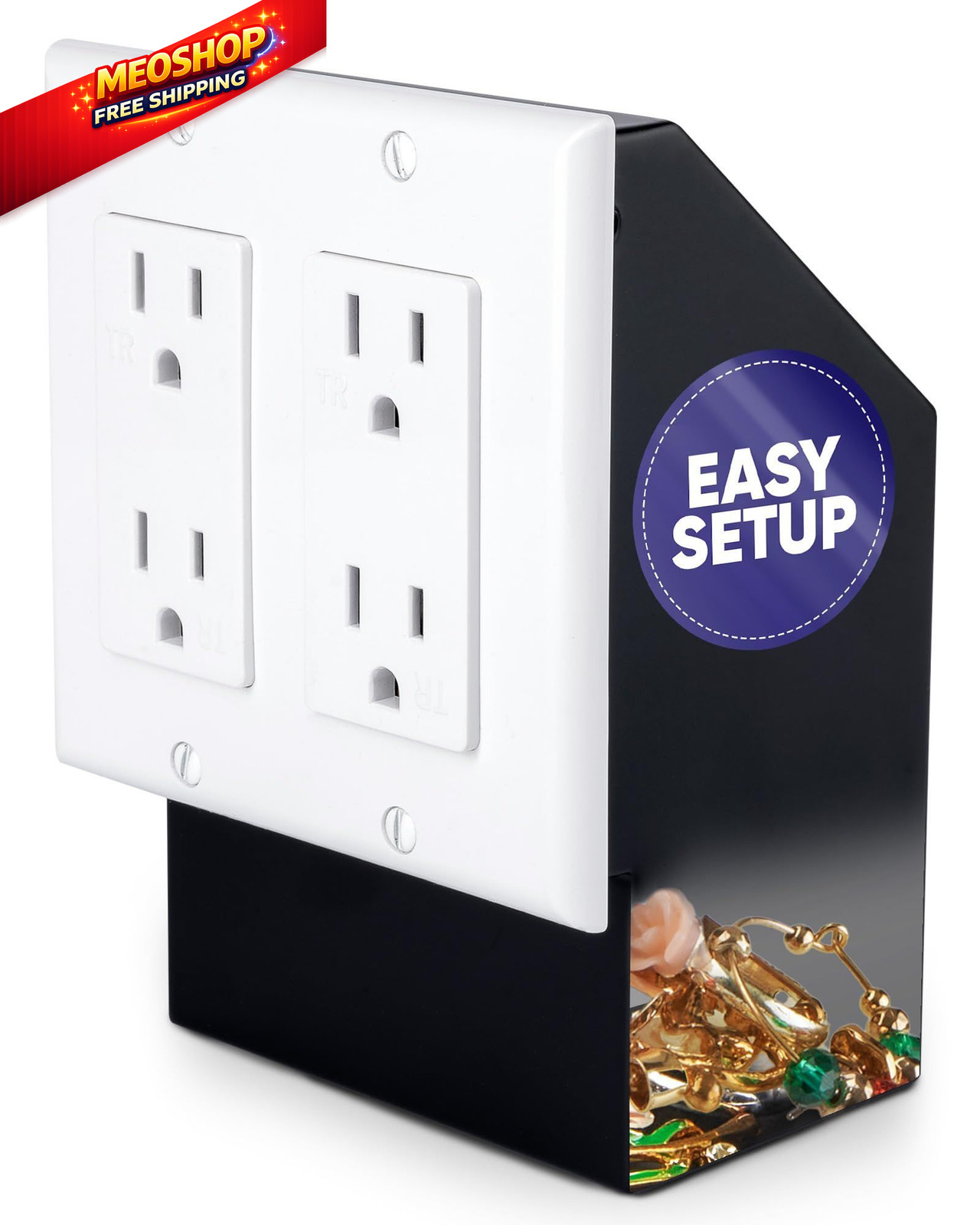 Elder Welder® Electrical Outlet Hidden Wall Safe | 100% 2-Gang Plate 