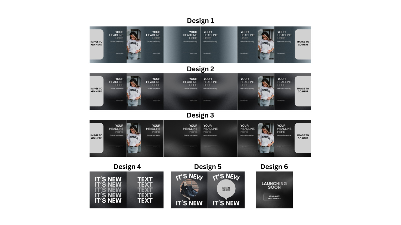 Modern Social Media Launch Template Bundle - Editable Canva Template