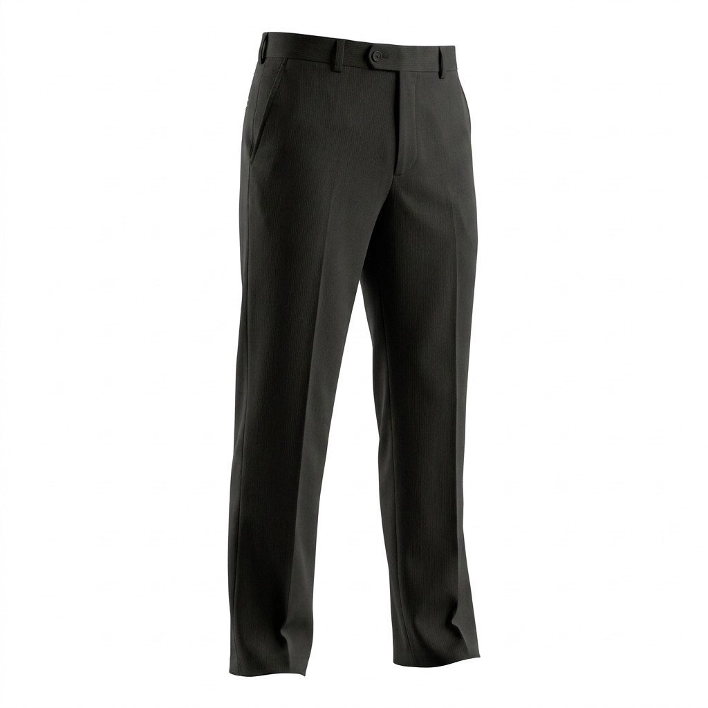 Kenneth Cole Reaction 36 x 32 Dress Pants Black Flat Front Modern Poly Slacks
