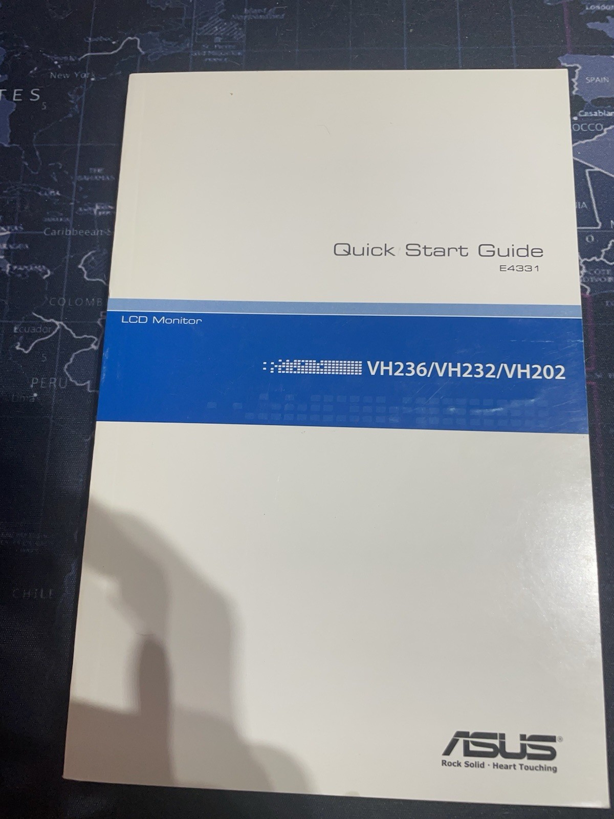 ASUS Quick Start Guide E4331 LCD Monitor VH236/VH232/VH202 PB
