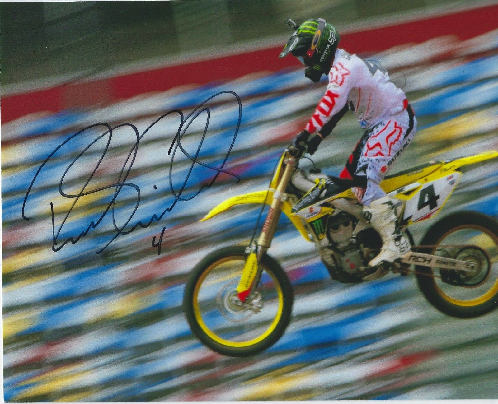 RICKY CARMICHAEL Signed 8.5 x 11 Photo Signed REPRINT Motocross Racing FREE SHIP