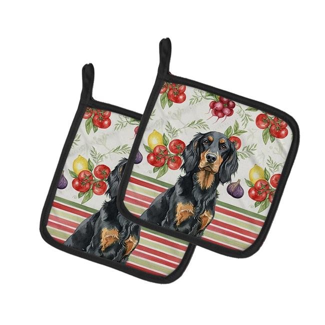 Carolines Treasures WDK8253PTHD Unisex Adult Gordon Setter Vegetables Pot Hol...