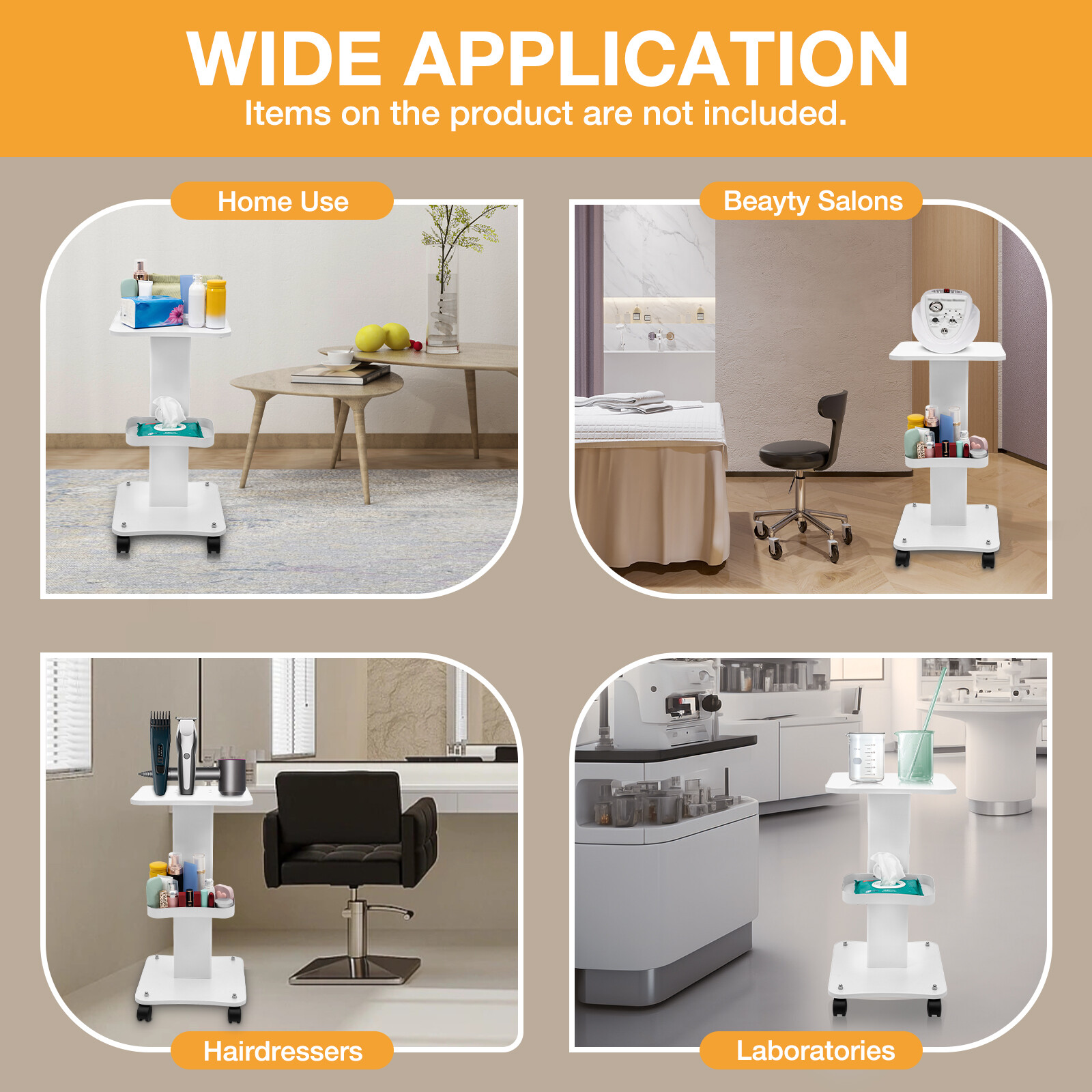 Kosmetikwagen Ger?tewagen Trolley Beistelltische Arbeitswagen Salon Rollwagen