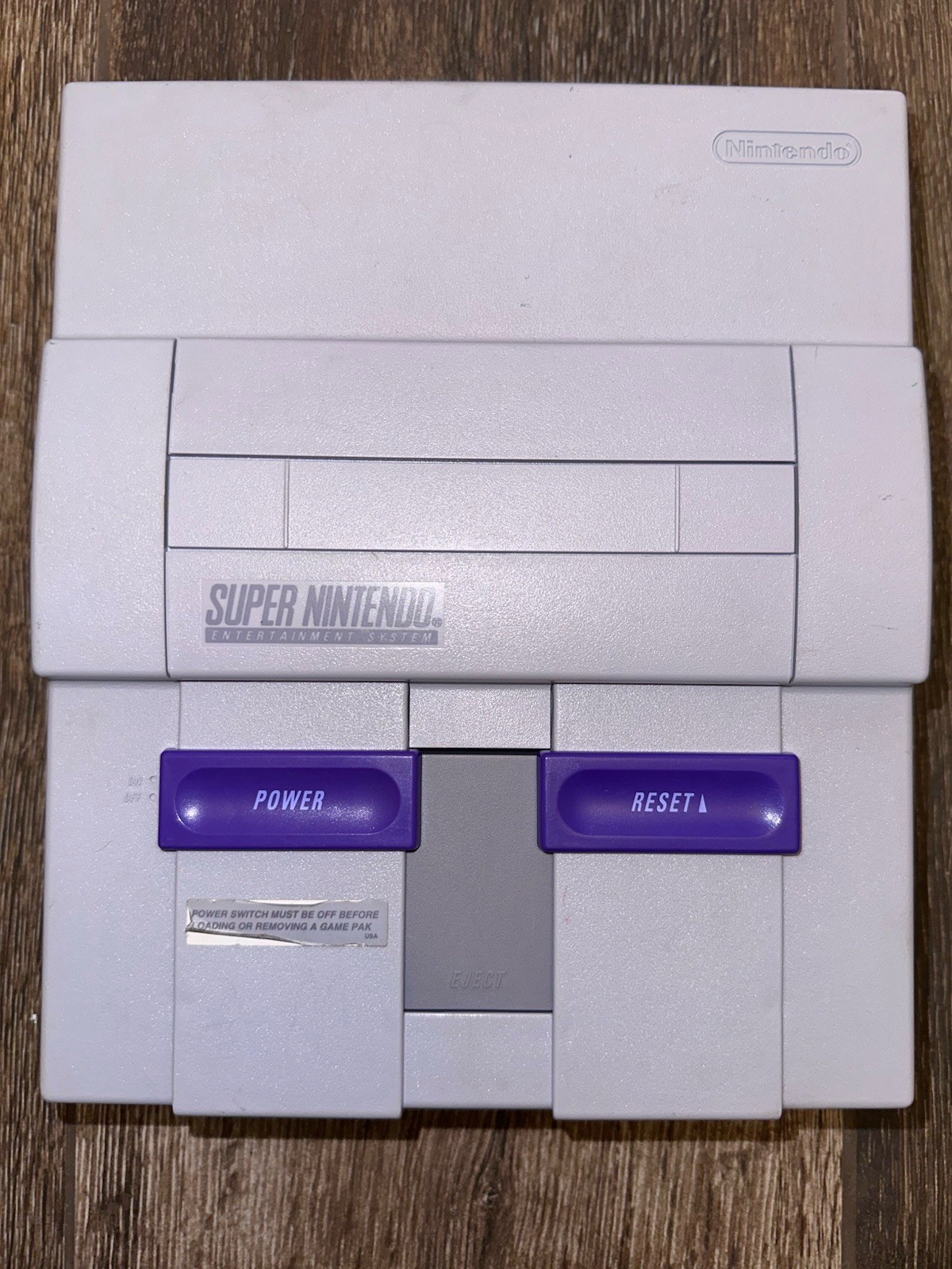 SNES Super Nintendo Console 1 Chip Recapped Serviced Cleaned