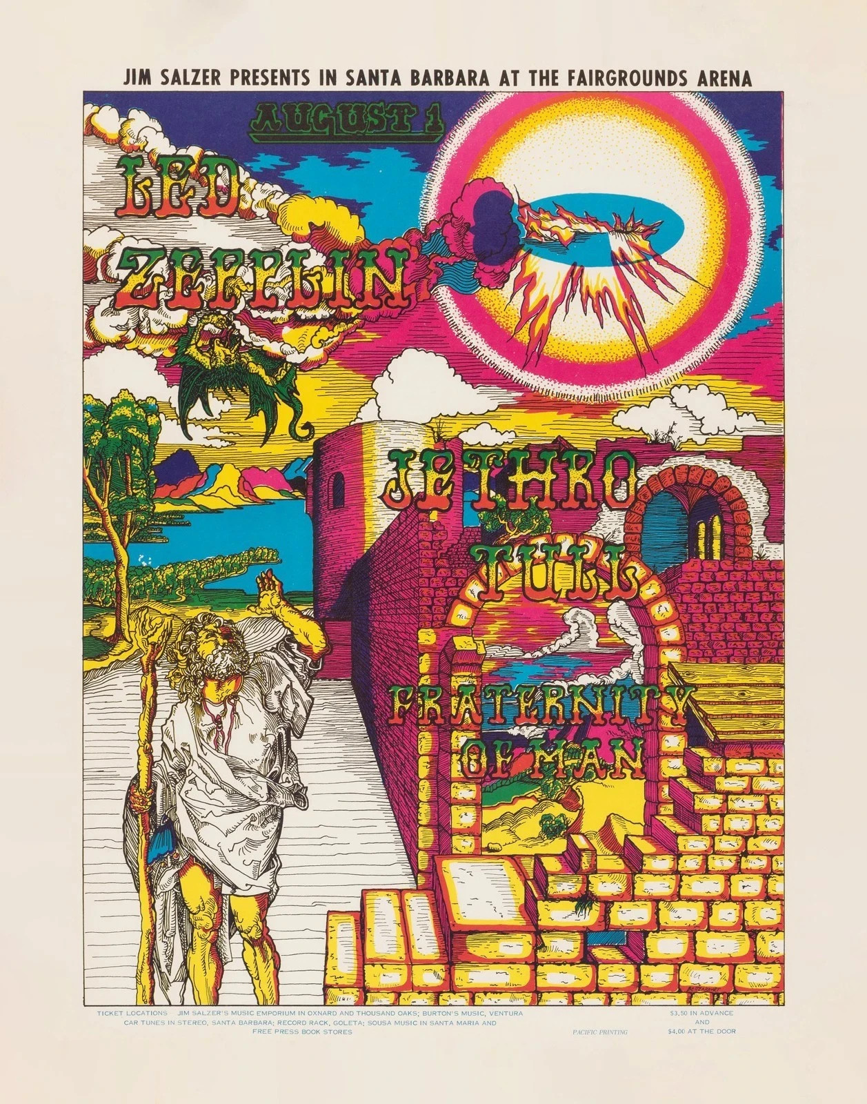 LED ZEPPLIN   POSTER   11 X 17 IN.