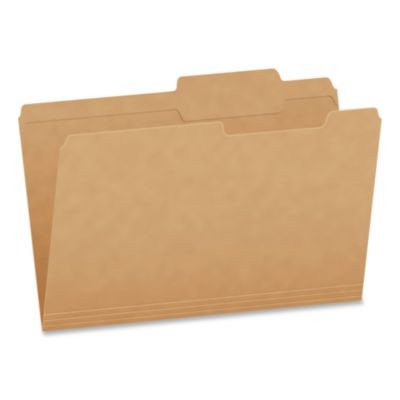 Esselte 1007042 Kraft File Folders, 2/5-cut Tabs: Right Of Center, Legal Size,