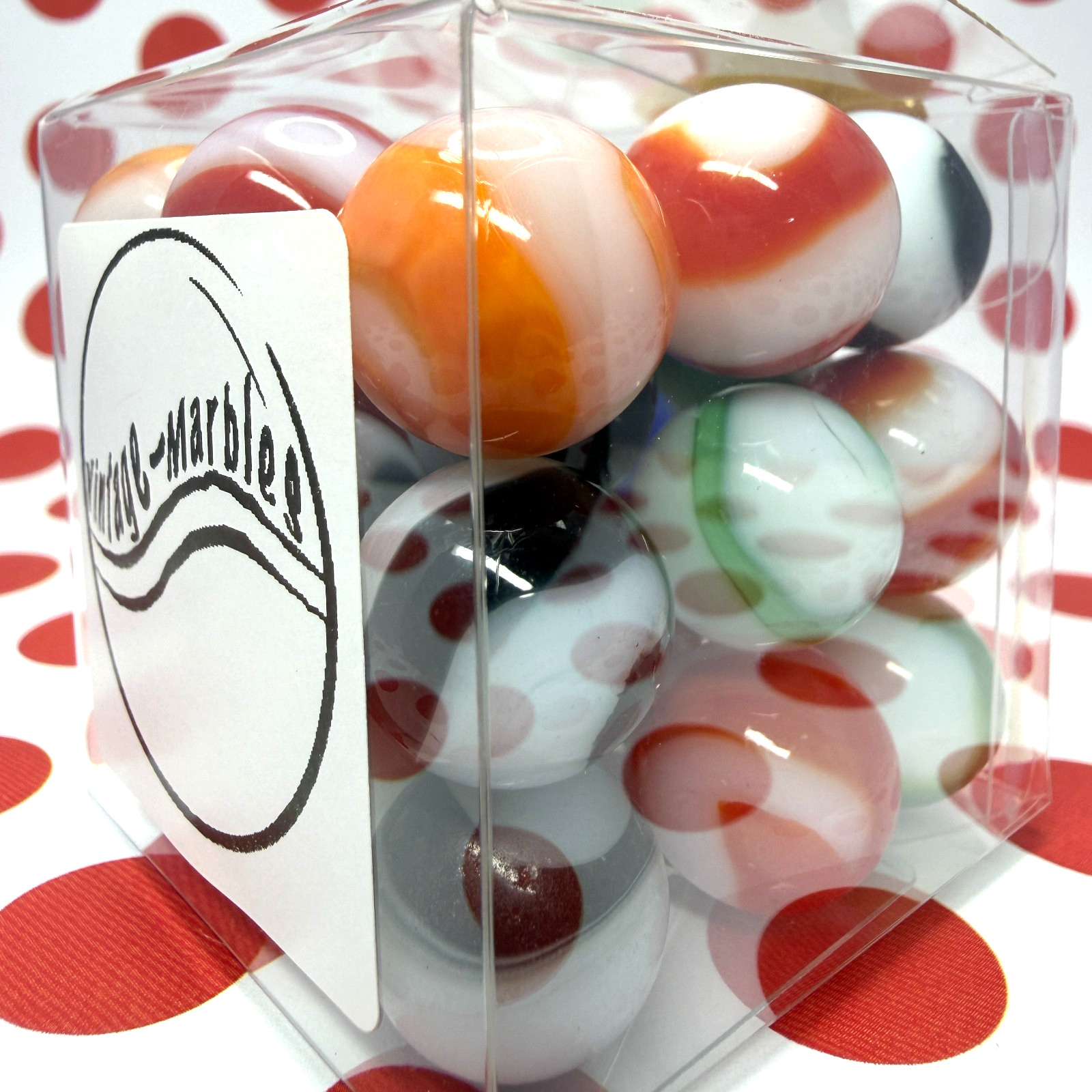 Lot of 30 Vintage Akro Corkscrew Marbles Collection Green Red Orange Black Blue