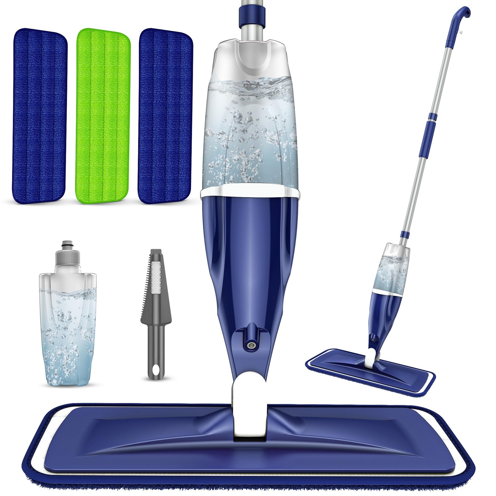 Microfiber Spray Mop with 3 Washable Pads for Tile Wood Floors Cleaning Mops