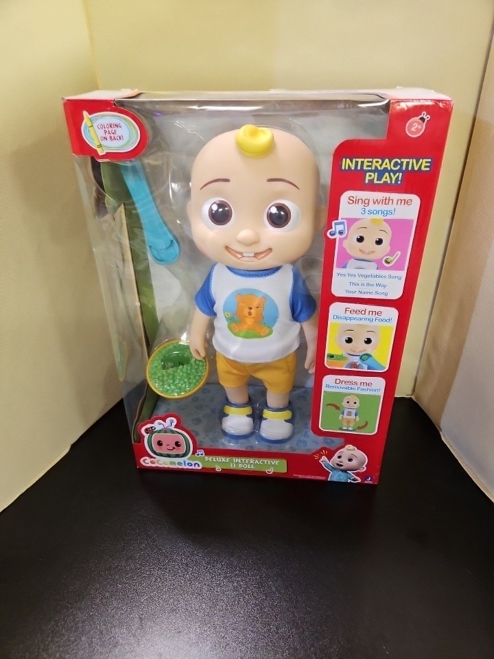 CoComelon Deluxe Interactive Play JJ Doll New In Box  Demo Batteries Are Dead 