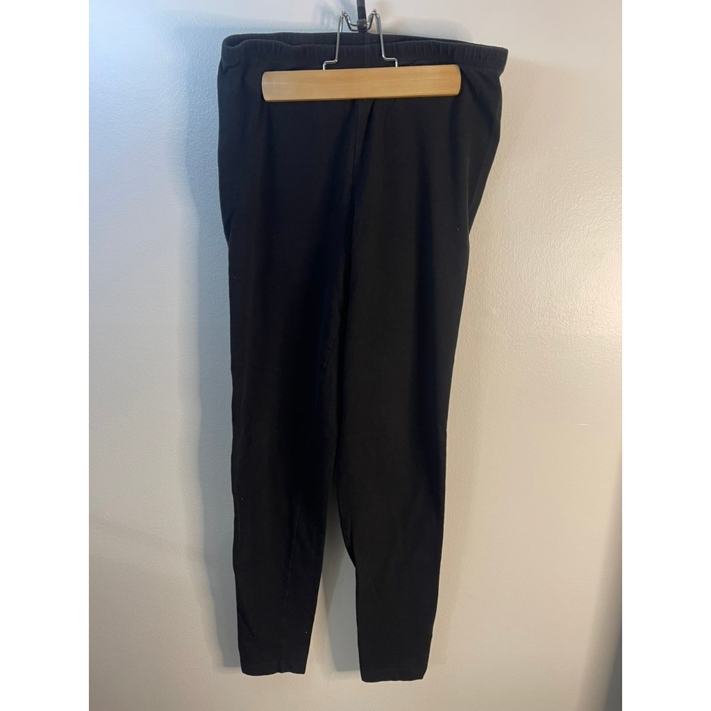 Simply Vera Wang Black Leggings Kids Size Medium Elastic Waist Casual Comfort