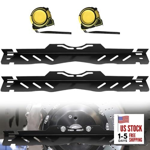 2 Pack Wheel Alignment Tool with 2 Pcs Measuring Tapes, Heavy Duty Toe Black