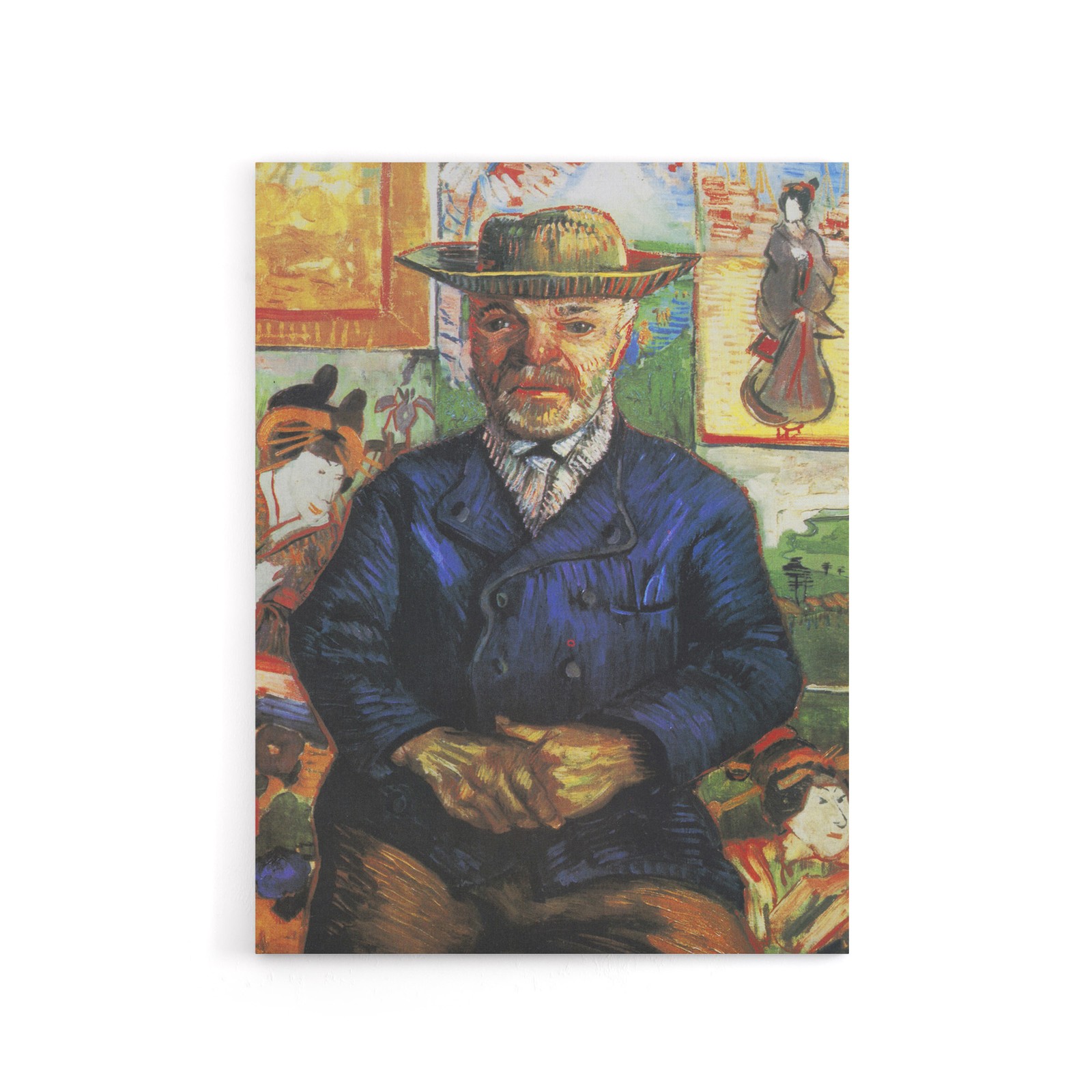 Portrait of Pere Tanguy Van Gogh Vintage Canvas Wall Art Print