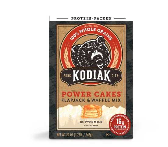 Kodiak Protein-Packed Power Cakes Buttermilk Pancake and Waffle Mix, 20 oz Box