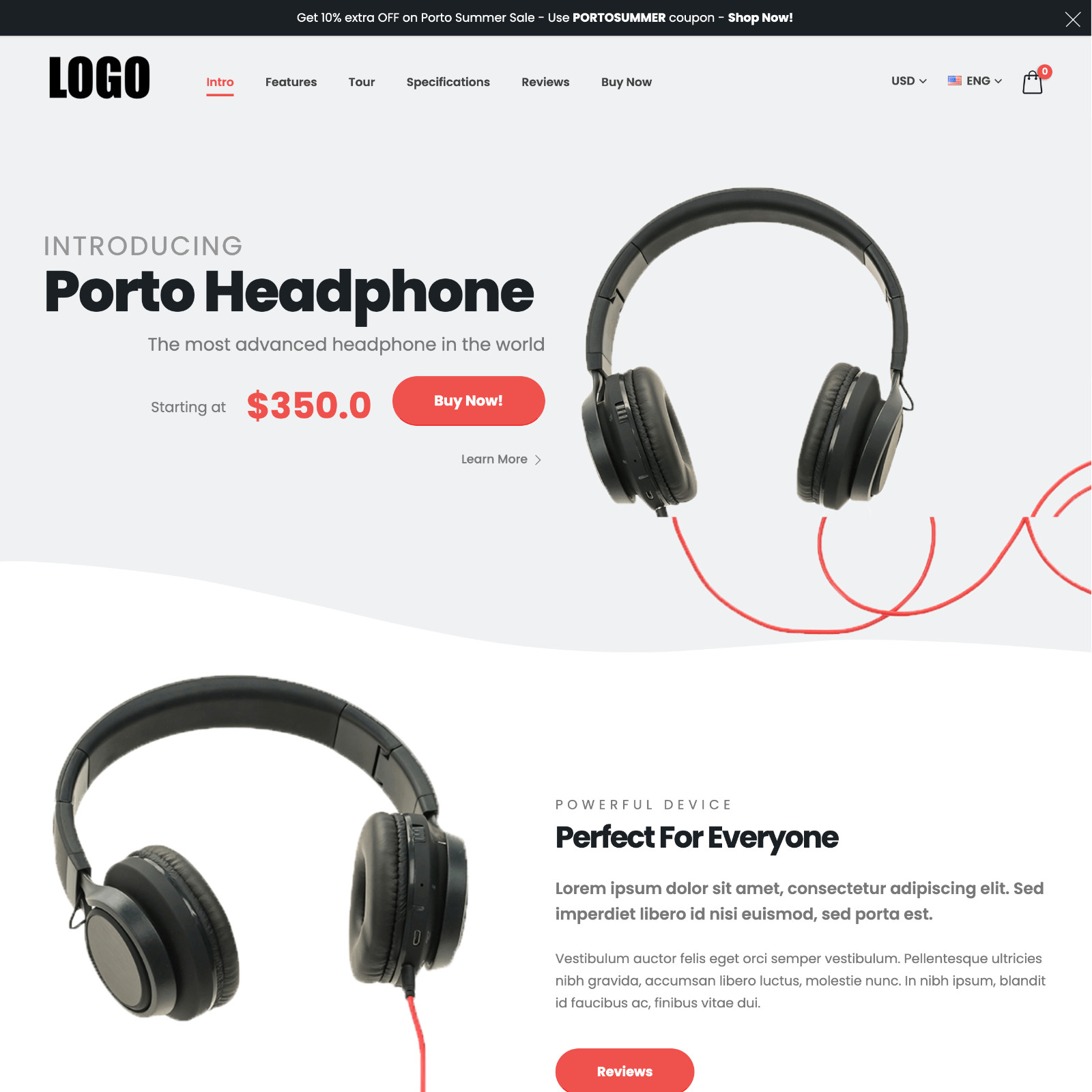 Single Product Website Design for Sale with Free VPS Web Hosting