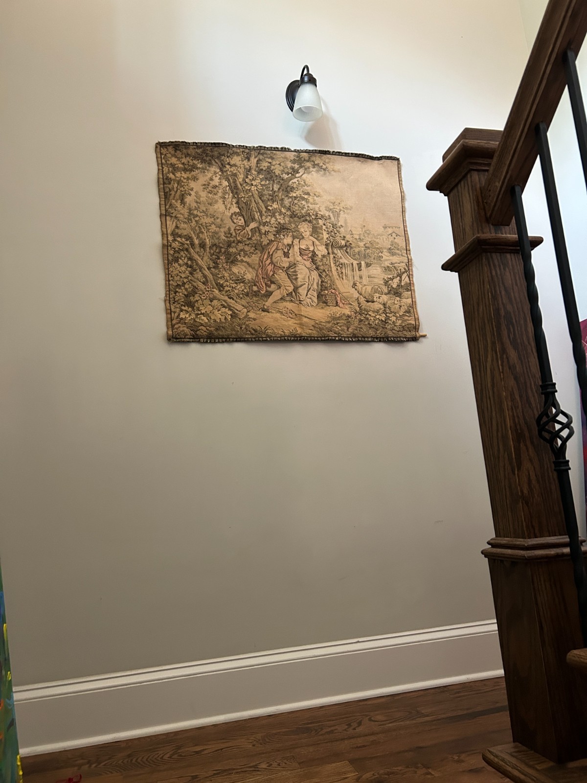 Vintage French Aubusson Style Jacquard Tapestry, 1950s