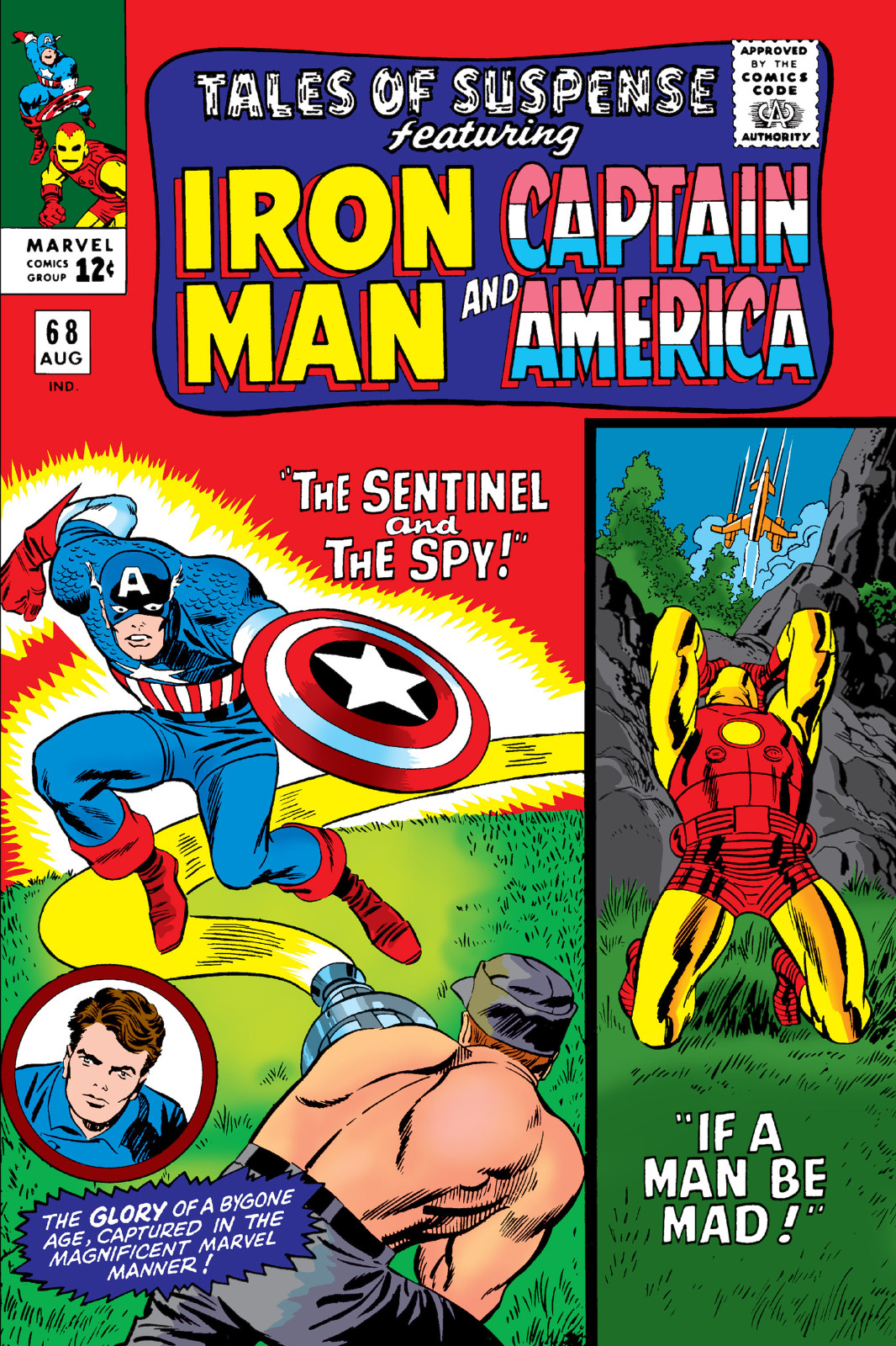 Tales of Suspense Issue 68 Comic Book Poster Iron Man Captain America Sentinel