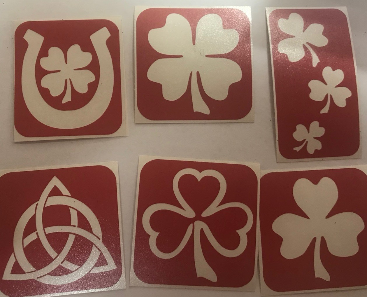 St. Patrick’s Day Glitter Tattoo Stencil Pack