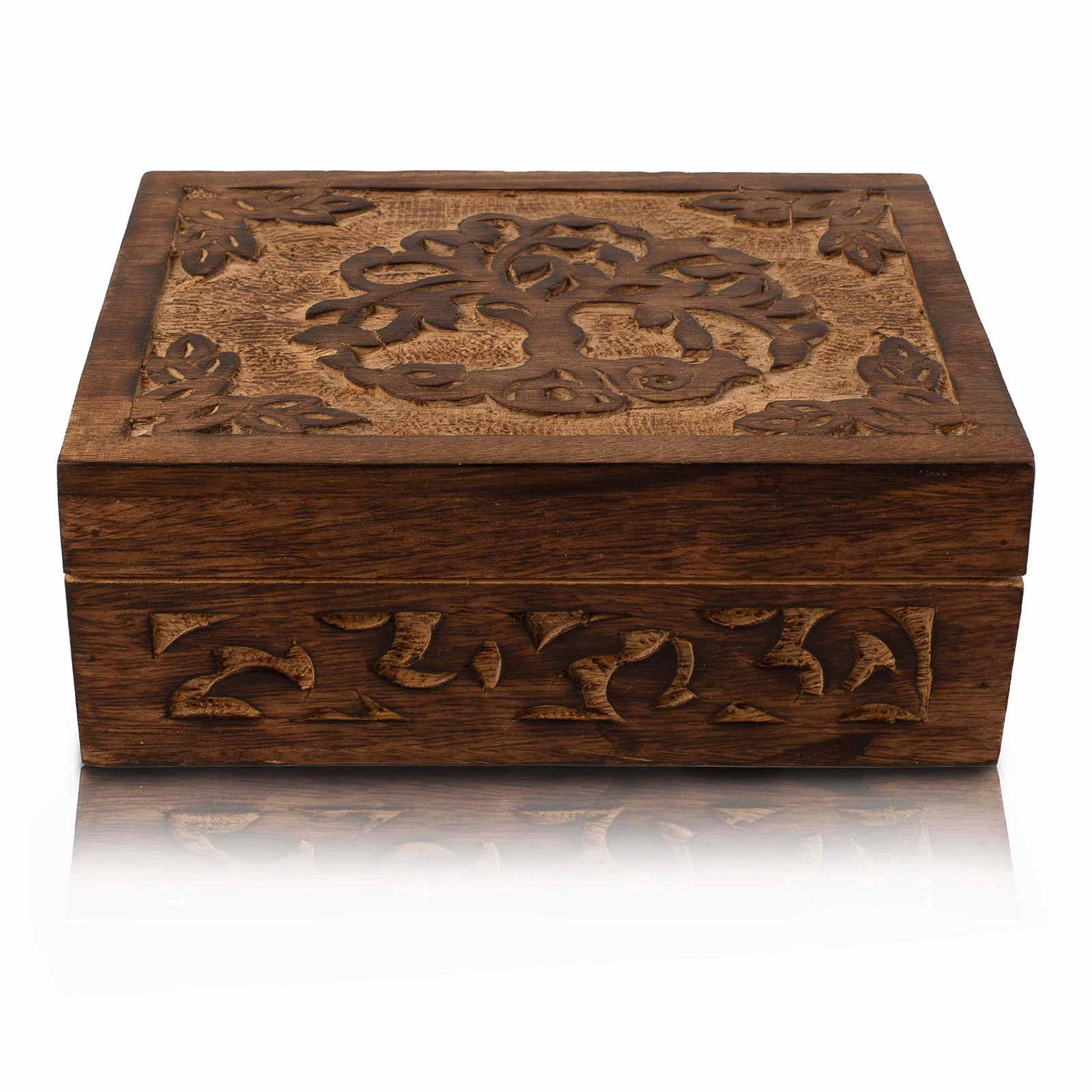 Great Birthday Gift Handmade Decorative Wooden Jewelry Box - Tree of Life Car...