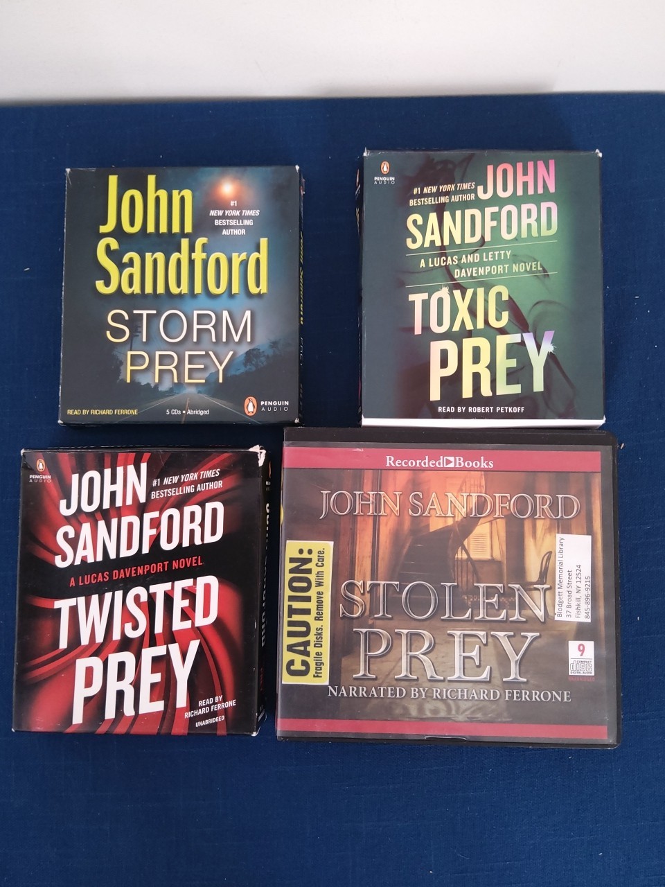 Lot of 4 - John Sandford - Audiobooks CD - Prey Series 