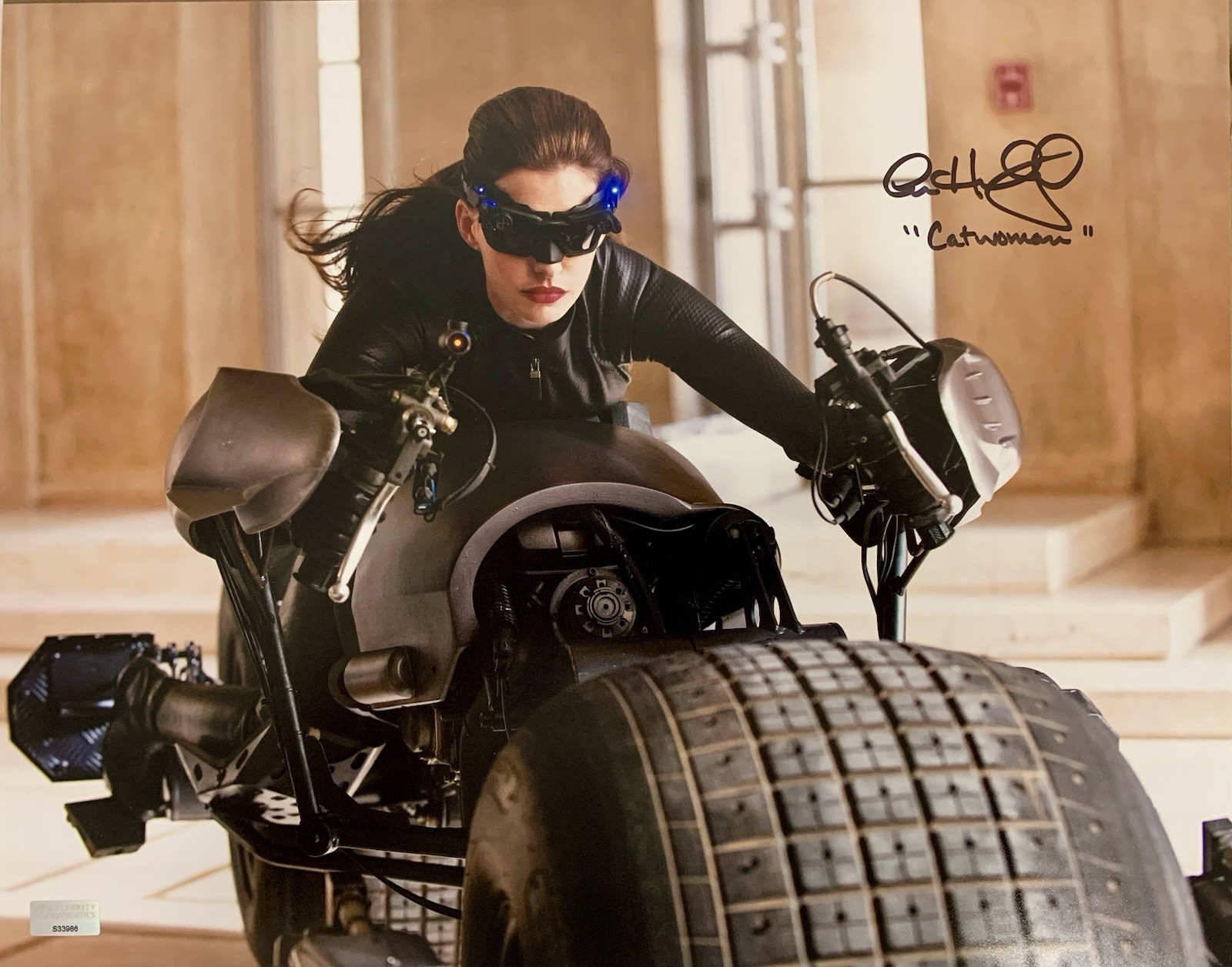 Anne Hathaway Catwoman Signed/Inscribed 11x14 Dark Knight Rises Photo - JSA LOA