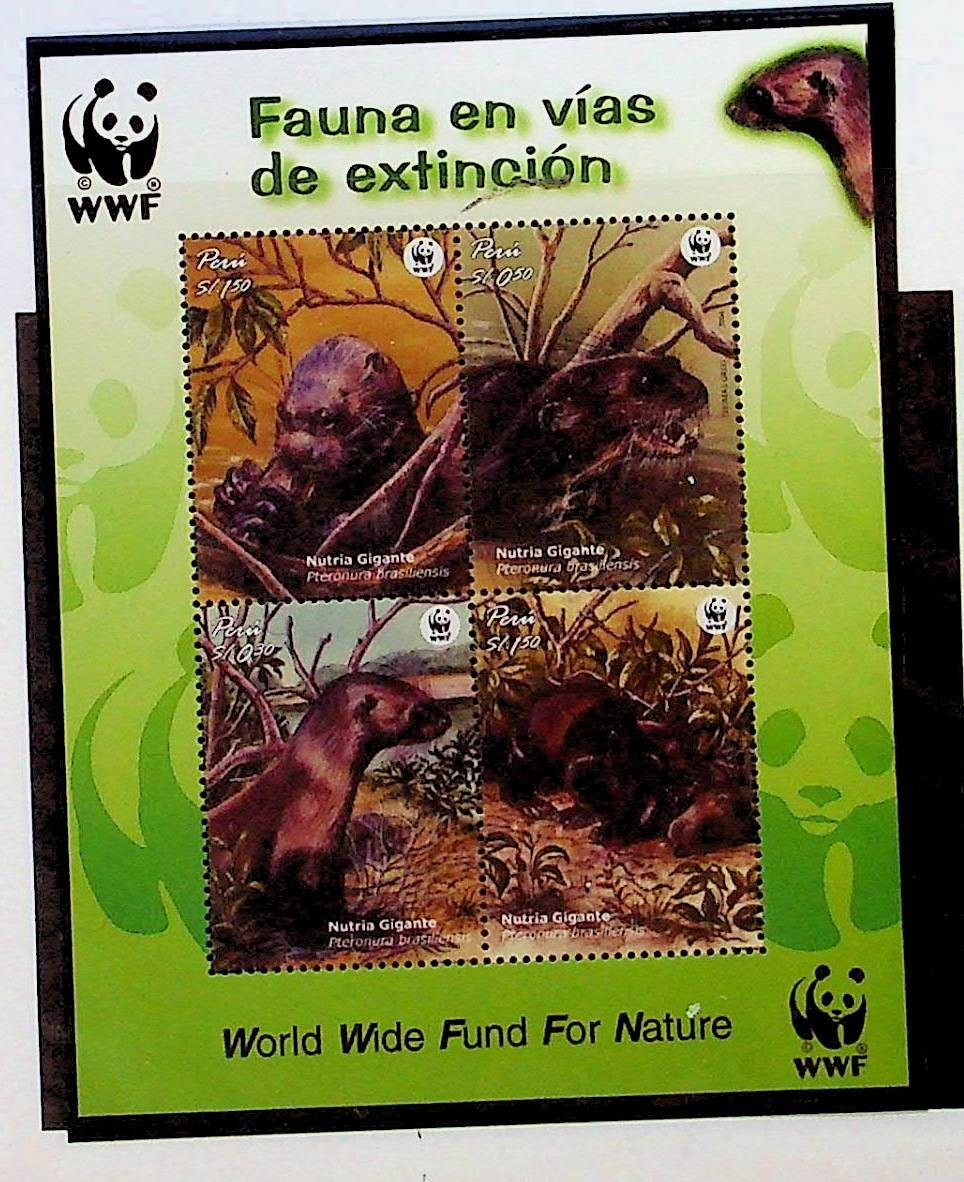 PERU Sc 1433 NH SOUVENIR SHEET OF 2004 - WWF - ANIMALS - (RM26)