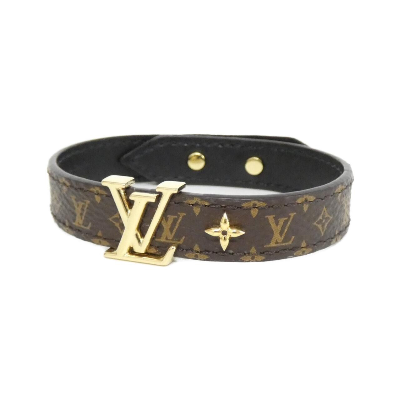 Authentic Louis Vuitton Monogram Bracelet LV Iconic 7.5" M8526E Bracelet #26...