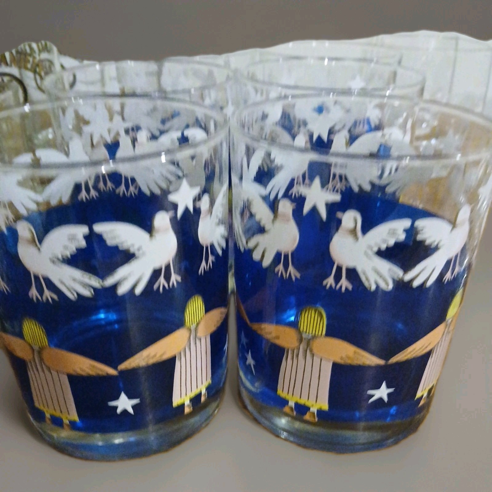 GEORGES BRIARD FORNASETTI Style Barware Highball Glasses