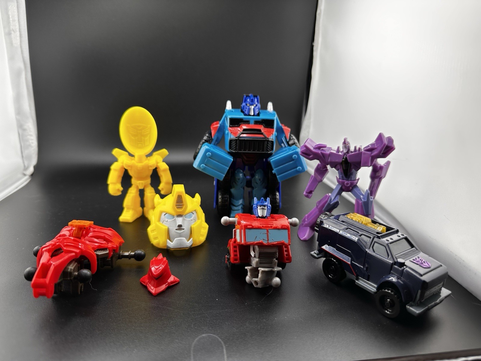 Transformers Lot For Parts Happy Meal toys Robots Hasbro Vtg