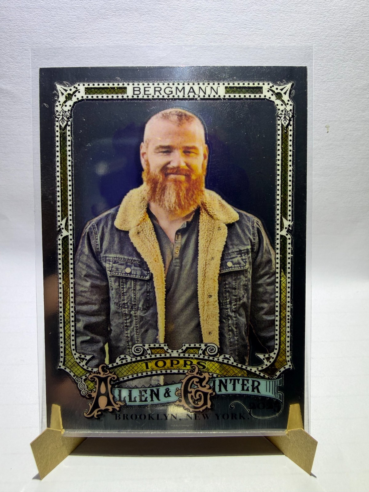 2025 Topps Allen & Ginter Wes Bergmann #261 Chrome Portrait Parallel Celebrity