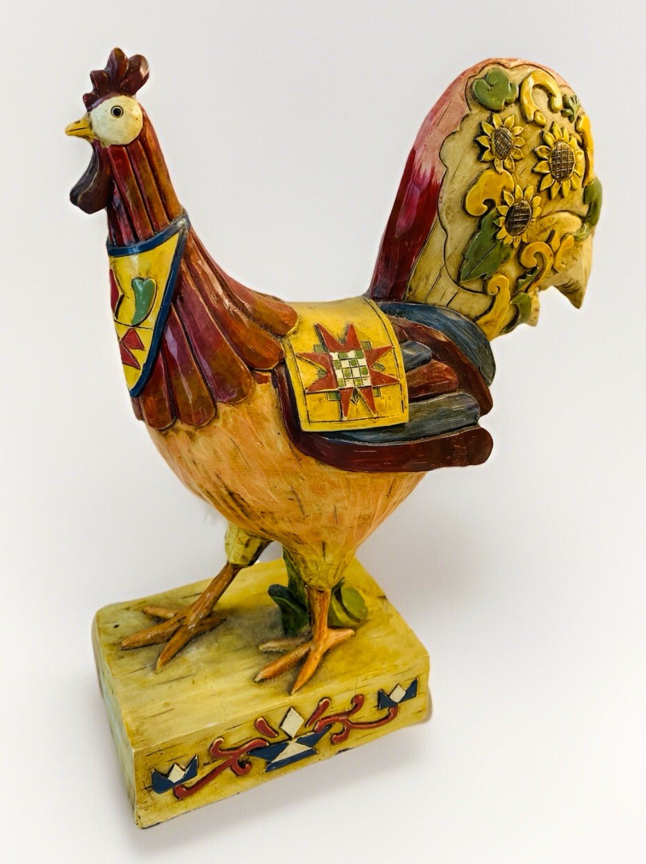 Seymour Mann Inc Farmhouse Rustic Rooster Figurine 7.5” Inches 1980s 