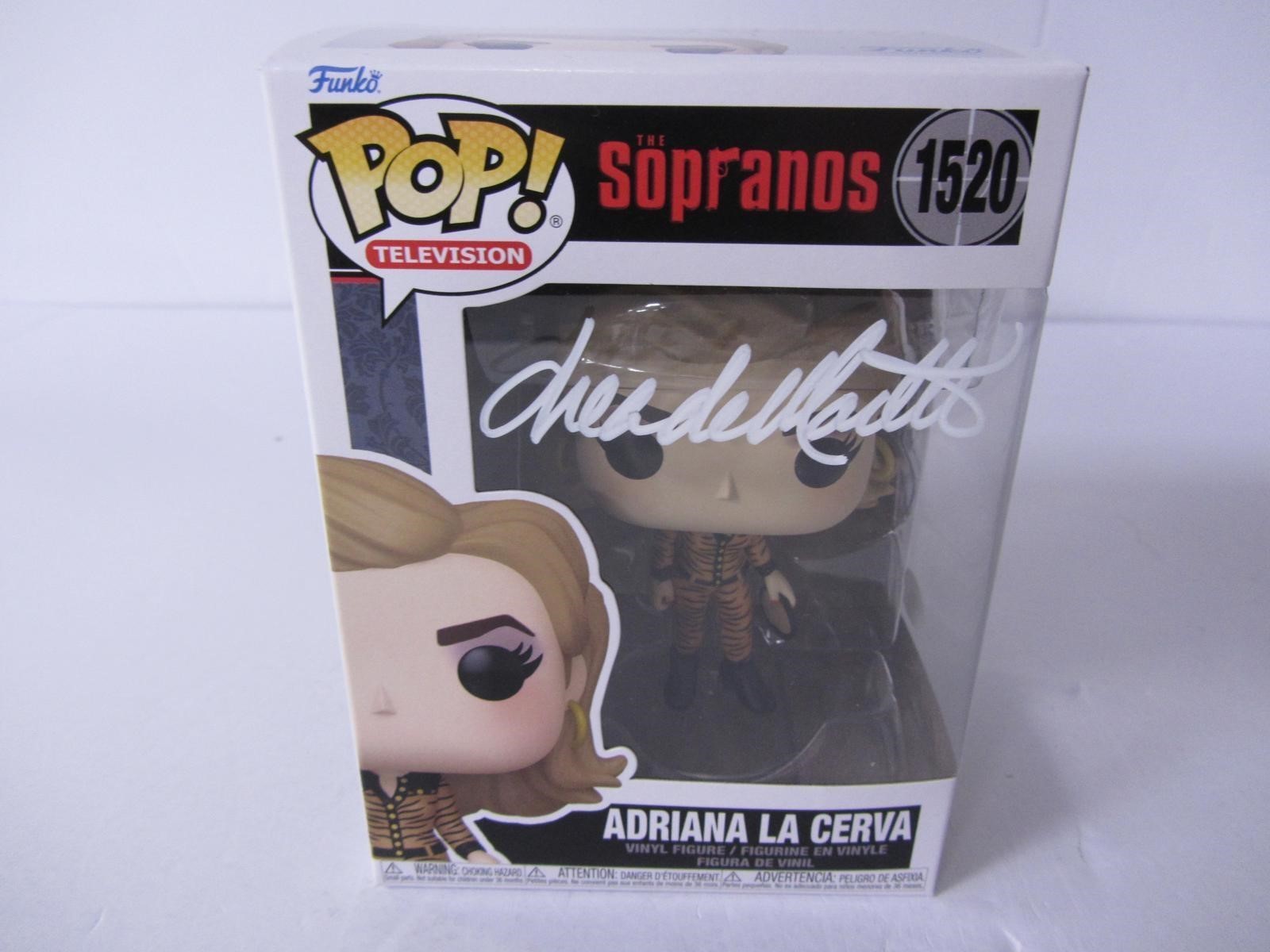 Funko Pop The Sopranos Adriana La Cerva #1520 Signed Drea de Matteo Beckett Auth