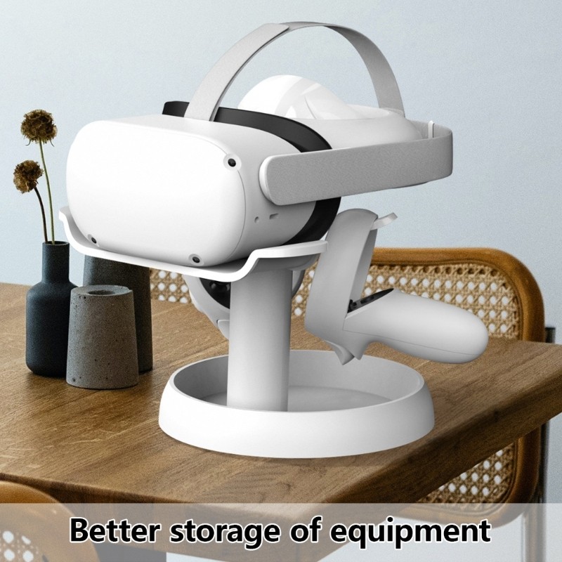Secure VR Headsets Display Holder for Easy Install Round Base