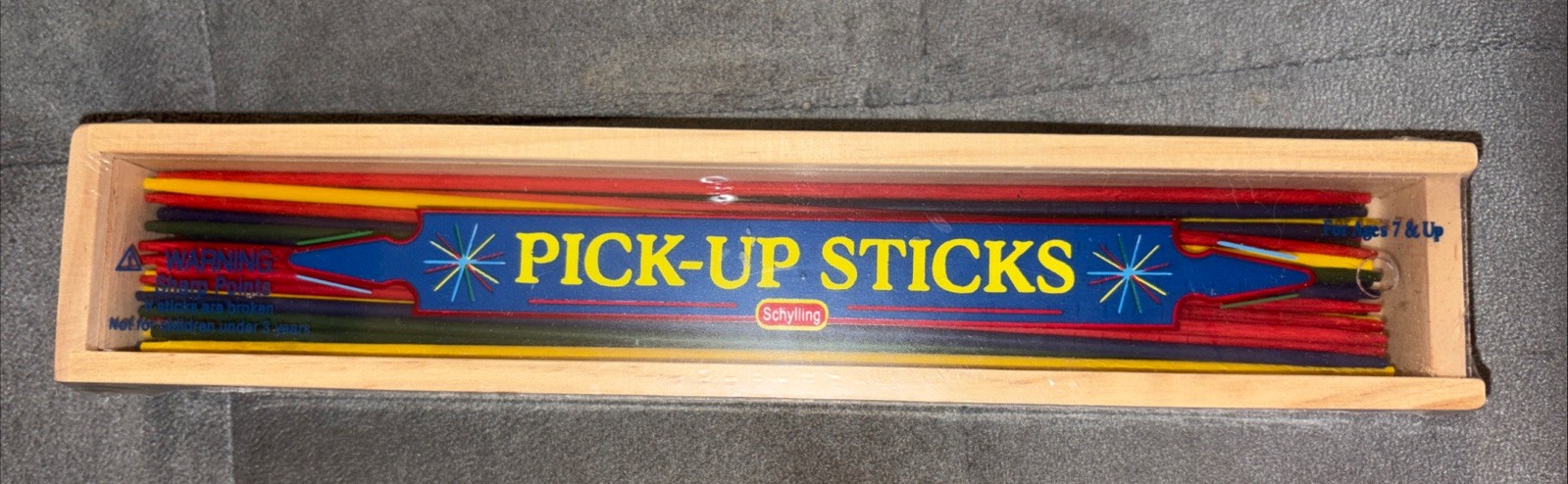 Schylling Pick Up Sticks Game w/ Wooden Storage Box, Ages 7+ *BRAND NEW FREE 📦*