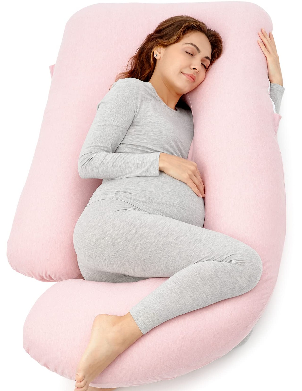 Pregnancy Pillows U Shaped Full Body Support 57 Inch Momcozy Sleeping Maternity