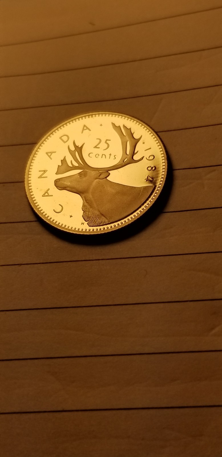 1984 Canada 25 Cents Coin Mint Grade Beauty Idab1.