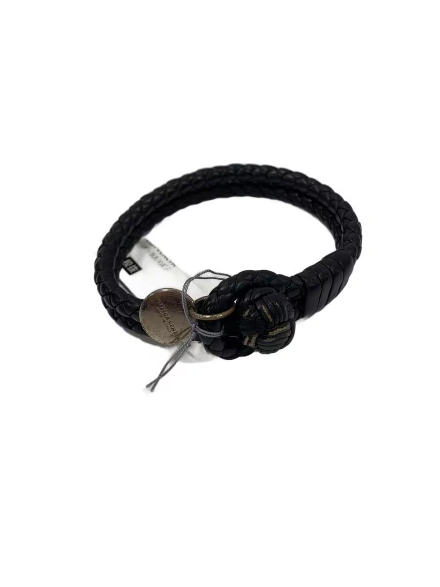 Bottega Veneta Bracelet Leather Blk Mens M1t60