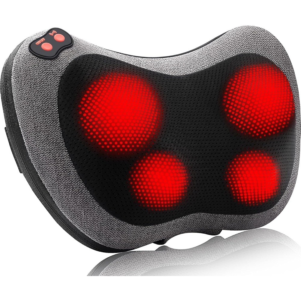 Shiatsu Deep Tissue Massage Pillow with Heat for Neck Shoulder Foot and Lower
