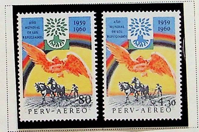 PERU Sc C163-4 NH ISSUE OF 1960 - WHY - (RM26)