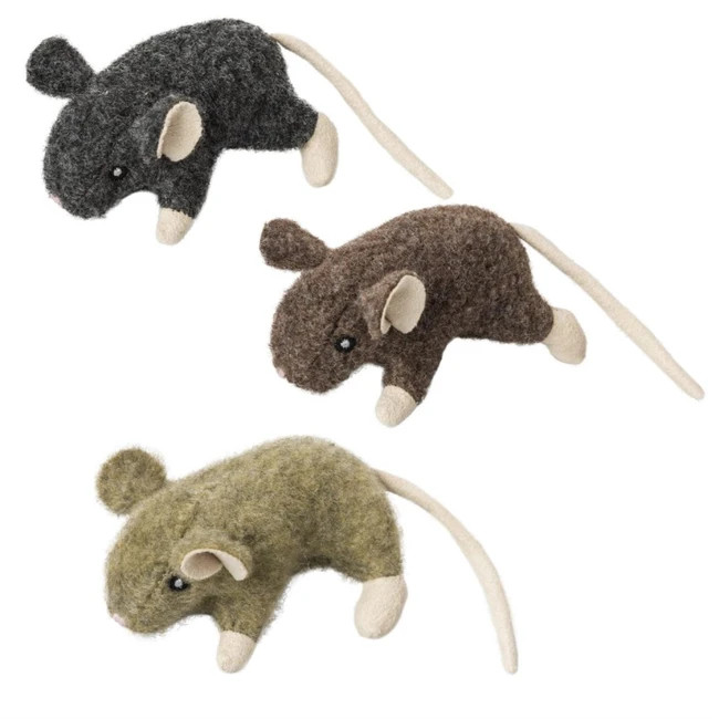 Ethical Products Wool Mouse Willie Cat Toy With Catnip